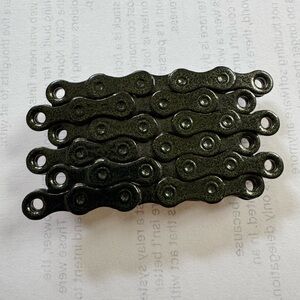 Black Belt Buckle, Metal Bike Chain